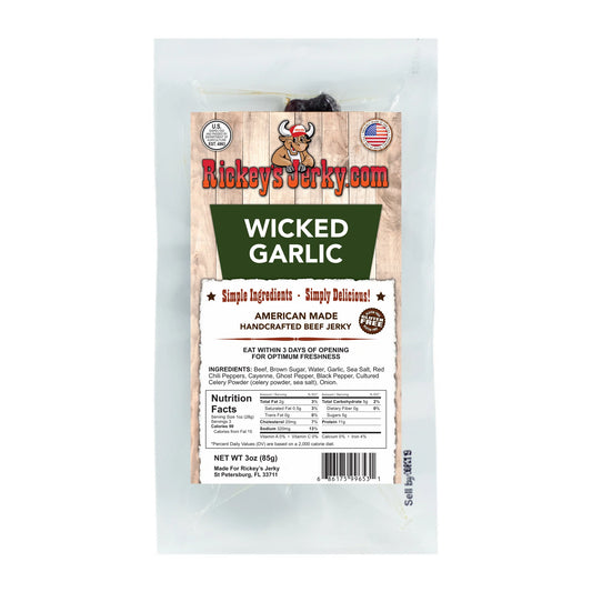 Rickey's Wicked Garlic Beef Jerky