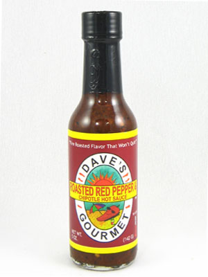 Dave's Roasted Red Pepper and Chipotle Hot Sauce