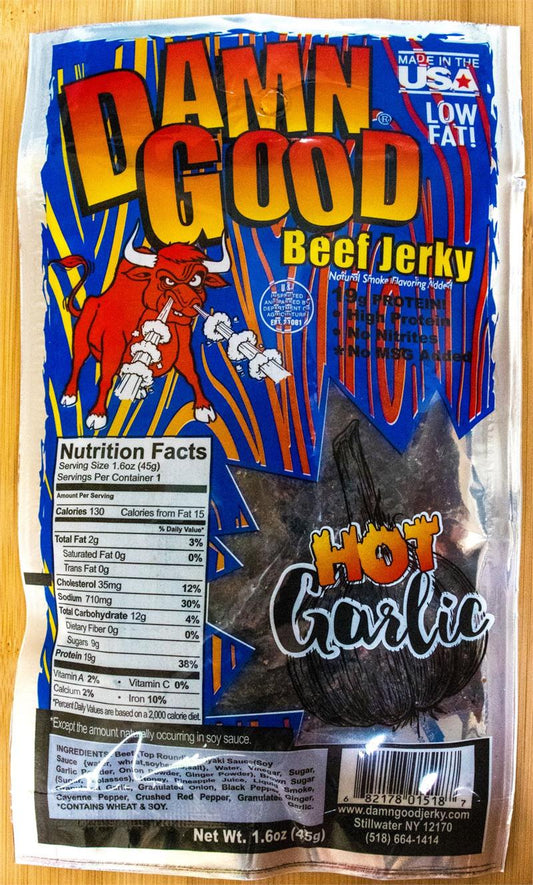 Damn Good Hot Garlic Beef Jerky (1.6 oz)