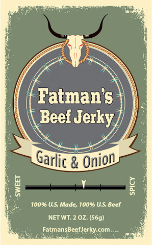 Fatman's Garlic & Onion Beef Jerky