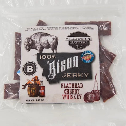 Yellowstone Natural Flathead Cherry Whiskey Bison Jerky