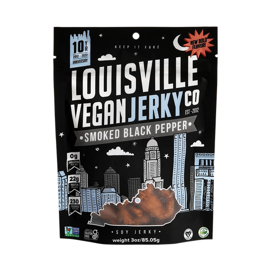 Louisville Vegan Jerky Smoked Black Pepper