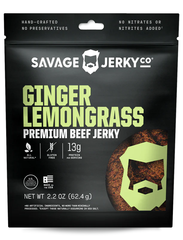 Savage Ginger Lemongrass Beef Jerky