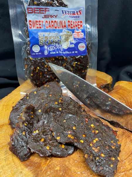 Shiners Stash Sweet Carolina Reaper Beef Jerky