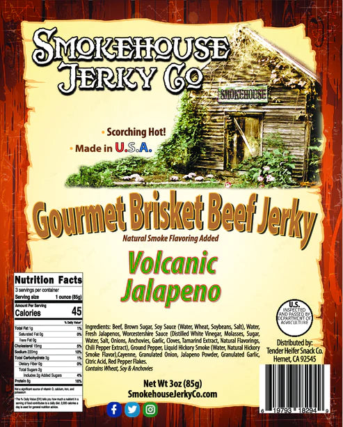 Smokehouse Volcanic Jalapeno Brisket Jerky