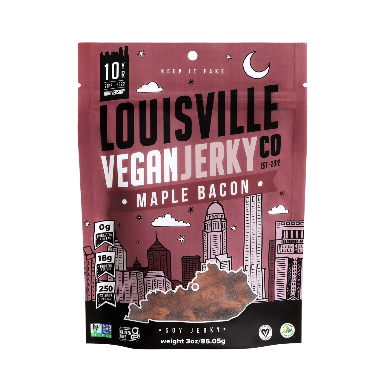 Louisville Vegan Jerky Maple Bacon