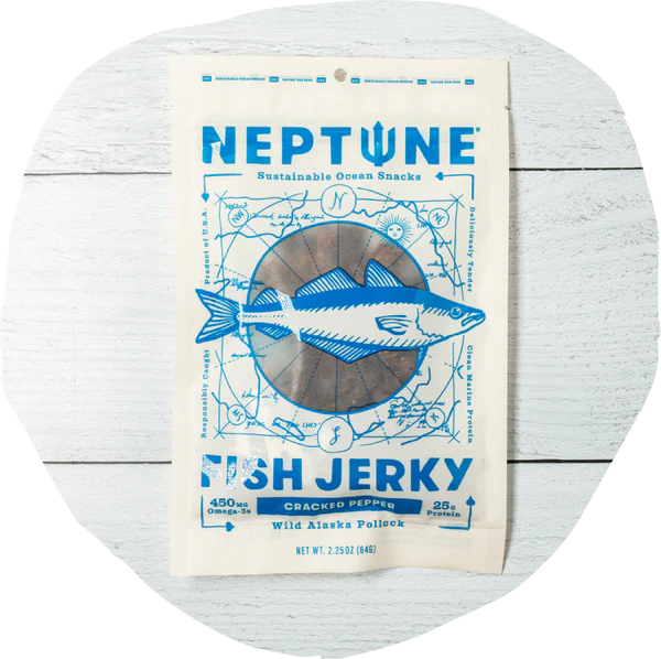 Neptune Cracked Pepper Fish Jerky