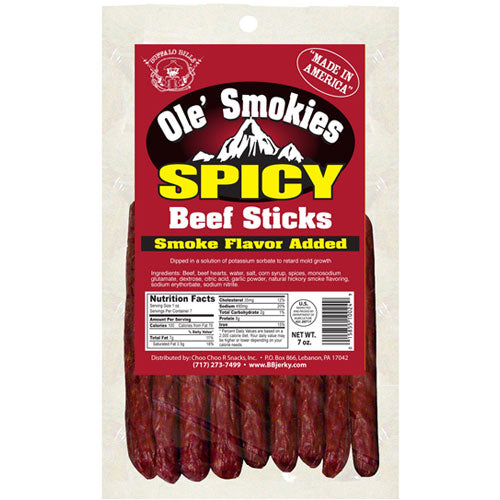 Ole' Smokies Spicy Beef Sticks 7oz