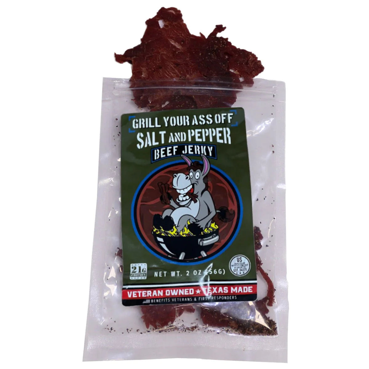 Grill Your A** Off Salt & Pepper Beef Jerky