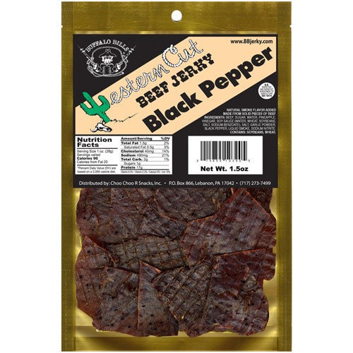 Buffalo Bills Western Cut Black Pepper Jerky